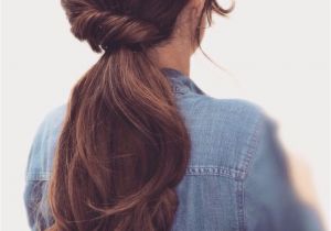 Hairstyles for School Lazy Twisted Pony Hair In 2018 Pinterest
