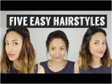 Hairstyles for School Long Hair Youtube Five Quick & Easy Hairstyles