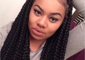 Hairstyles for School with Box Braids Big Jumbo Braids for Back to School Cute Jumbo Braids