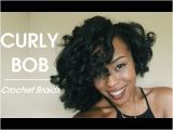 Hairstyles for Short Curly Hair Youtube Styling Crochet Braids Curly Voluminous Bob