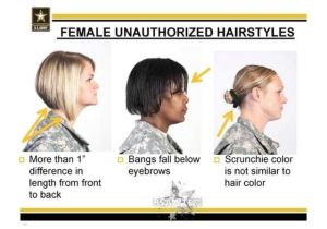 Hairstyles for Women In the Military Army Unauthorized Hairstyles for Women I Still Try to Match My Hair