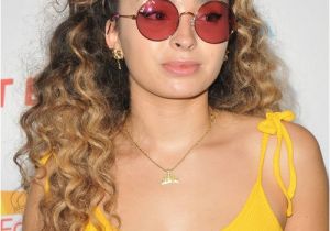 Hairstyles Half Up Half Down Bun Ella Eyre Curly Dark Brown Bun Half Up Half Down Ombré Two tone