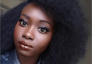 Hairstyles Jet Black Hair Nyijur Anna Benjamin south Sudanese Afro Hairstyle Blow Out On
