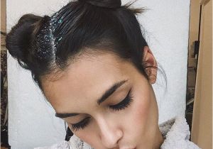 Hairstyles Like Space Buns Gizele Oliveira Space Buns Glitter Bunz In 2018
