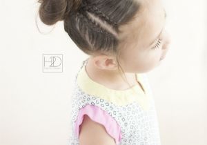 Hairstyles Like Space Buns Lace Braids and Space Buns Hairstyle Front View