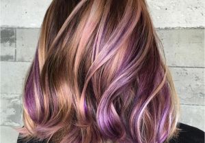 Hairstyles Purple Highlights 40 Versatile Ideas Of Purple Highlights for Blonde Brown and Red