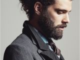 Hairstyles that Suit Curly Hair Hot Bearded Man Profile In Suit