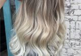 Hairstyles to Cover Blonde Roots â¨platinum Blonde Balayage Ombre with Natural Root by Amy Ziegler