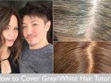 Hairstyles to Disguise Grey Hair How to Cover Grey White Hair Tutorial