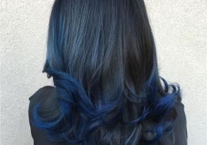 Hairstyles to Hide Dip Dye 20 Dark Blue Hairstyles that Will Brighten Up Your Look