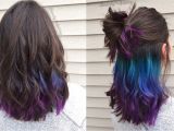 Hairstyles to Hide Dip Dye Underlights the Rainbow Hair Dye You Can Sport at the Office