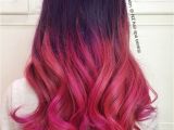 Hairstyles to Hide Dip Dyed Hair Opals Purple Dip Dye Fade Pink Balayage Ombre Hair Dye Effect Ideas