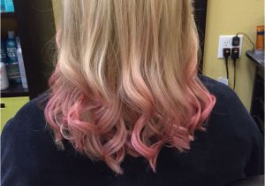 Hairstyles to Hide Dip Dyed Hair Rose Gold Dip Dye Hair Hair Everywhere Pinterest