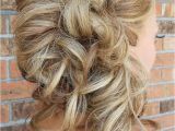 Hairstyles to the Side with Curls for Wedding Bridesmaids Side Hairstyles