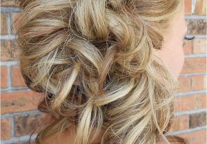 Hairstyles to the Side with Curls for Wedding Bridesmaids Side Hairstyles