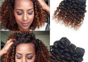 Hairstyles Using Kinky Curly Products Brown Human Hair Extensions Kinky Curly Weave 6 Bundles 8 Inch Bob