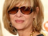 Hairstyles with Bangs Over 60 Kate Capshaw Short Blonde Messy Haircut with Bagns for Women Over 60
