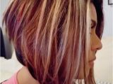 Hairstyles with Blonde Red and Brown Highlights Angled Bob with Blonde Highlights Brown and Red Lowlights Rfect