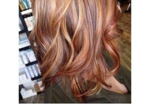 Hairstyles with Blonde Red and Brown Red Caramel and Blonde Highlights Hair