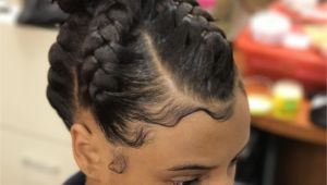 Hairstyles with Braids and Buns Goddess Braid Bun Bun Updo Braidedhairstyles Braidsandtwists