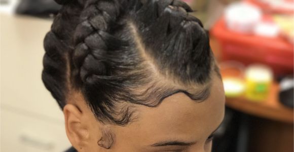 Hairstyles with Braids and Buns Goddess Braid Bun Bun Updo Braidedhairstyles Braidsandtwists