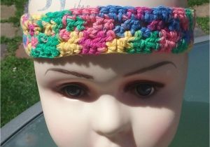 Hairstyles with Crochet Headbands Crochet Rainbow Adjustable Headband for Child or Adult