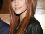 Hairstyles with Diagonal Bangs Long Choppy Layered Hair with Side Angled Bangs Framed Around the