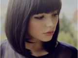 Hairstyles with Diagonal Bangs Medium Bob with Bangs Beauty