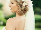 Hairstyles with Flowers In Hair for Weddings Wedding Hairstyles with Flowers and Veil