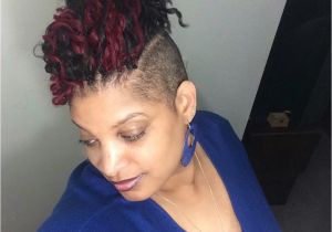 Hairstyles with Shaved Sides for Black Women Crochet Braids with Shaved Sides