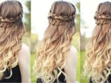 Half Braided Half Curly Hairstyles Curly Braided Hairstyles