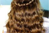 Half Braided Half Curly Hairstyles Hairstyles Half Up Half Down with Curls