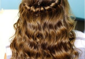 Half Braided Half Curly Hairstyles Hairstyles Half Up Half Down with Curls