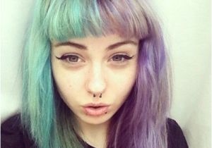 Half Dyed Hairstyles Tumblr Short Blue Hair Tumblr Awesome People In 2018 Pinterest