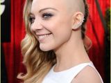 Half Shaved Head Hairstyles for Girls Natalie Dormer Debuts Half Shaved Head at Sag Awards 2014