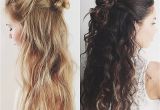 Half Straight Half Curly Hairstyles Curly Hairstyles Inspirational Half Straight Half Curly