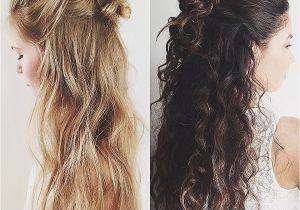 Half Straight Half Curly Hairstyles Curly Hairstyles Inspirational Half Straight Half Curly