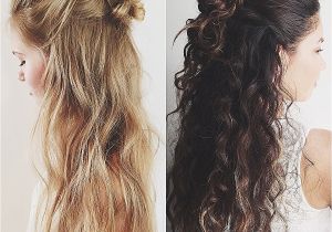 Half Straight Half Curly Hairstyles Curly Hairstyles Inspirational Half Straight Half Curly