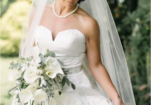 Half Up Bridal Hairstyles with Veil Wedding Inspiration Mon Cheri Bridals