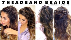 Half Up Hairstyles for Greasy Hair 7 Headband Braid Hairstyles Braided Half Updo Hair Tutorial