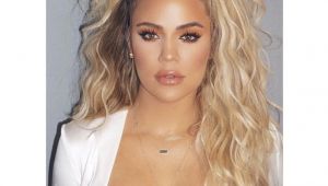 Half Up Hairstyles Khloe Kardashian Khloe Kardashian Curly Half Up Ponytail