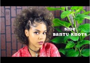 Half Up Hairstyles Youtube Bantu Knots Half Up Side Bantu Knot Hairstyle