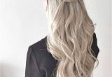 Half Up Half Down Hairstyles On Pinterest Thick Crown Braid Waves Half Up Half Down Style