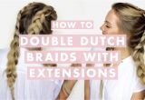 Half Up Half Down Hairstyles On Youtube How to Do Double Dutch Braids with Hair Extensions