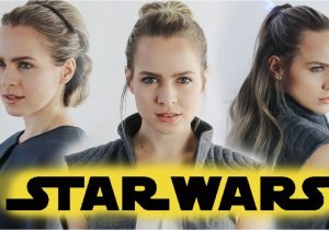 Half Up Half Down Hairstyles On Youtube Star Wars the Last Jedi Hairstyles Tutorial Rey & General Leia