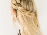Half Up Quick Hairstyles Half Up Half Down Hairstyle with A Double Twist