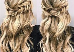 Half Up Romantic Hairstyles Beautiful Braid Half Up and Half Down Hairstyle for Romantic Brides