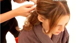 Half Updo Hairstyles Youtube How to Create A Half Up Half Down Wedding Day Hairstyle the Knot