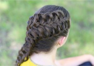 Hard Braid Hairstyles Diagonal French Loop Braid Cute Braid Hairstyles