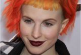 Hayley Williams Bob Haircut Celebrity Colored Bangs Hairstyles